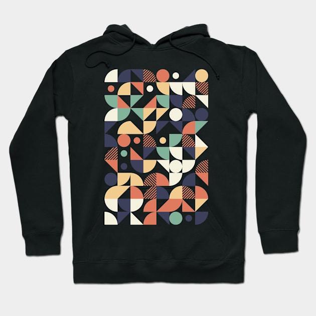 Colourful Geometric Animated Pattern Hoodie by Trendy-Now